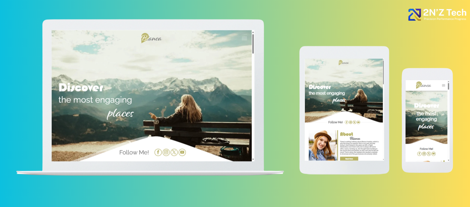 Discover the most engaging places - Get Stunning Website