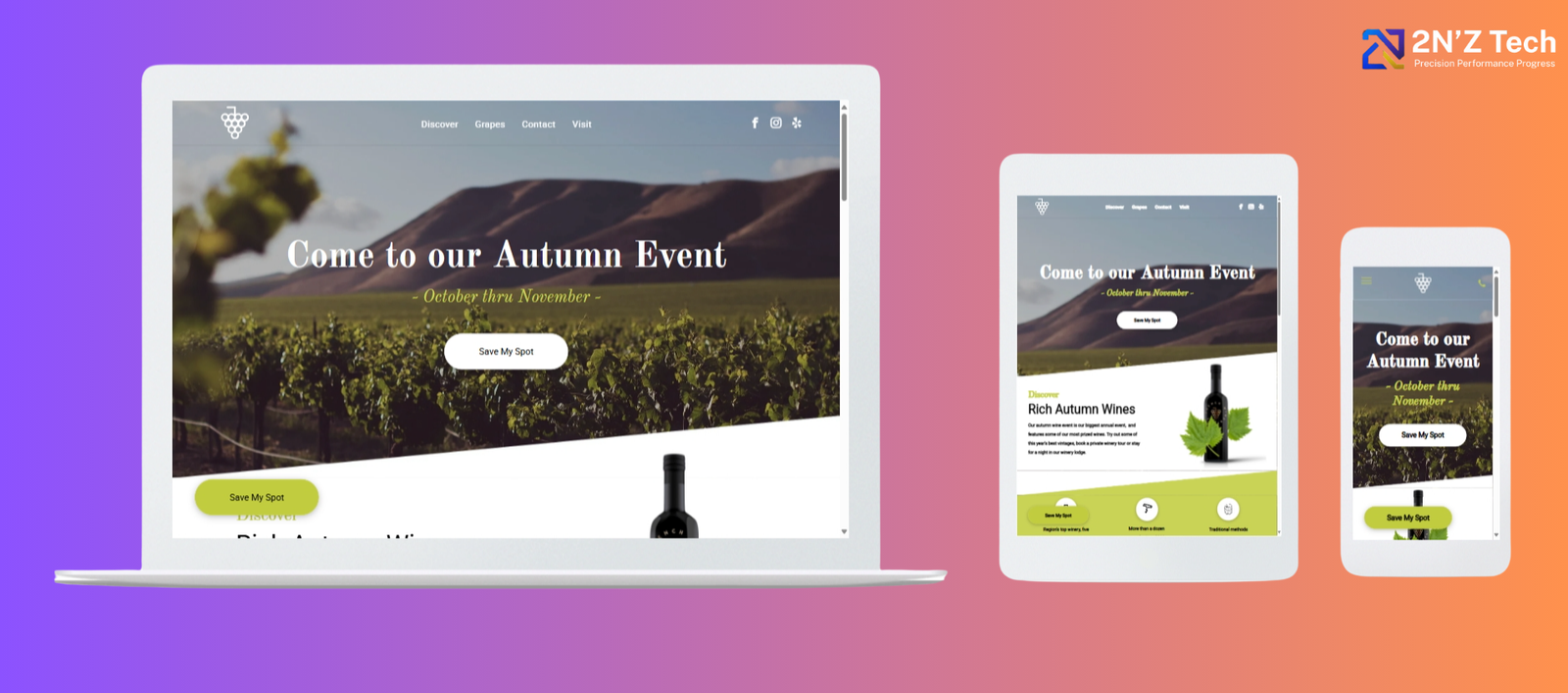 Come to Our Autumn Event - Get Stunning Website Now
