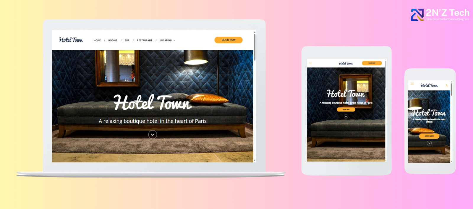 Hotel Town - A relaxing boutique hotel in the heart of Paris - Get Stunning Website